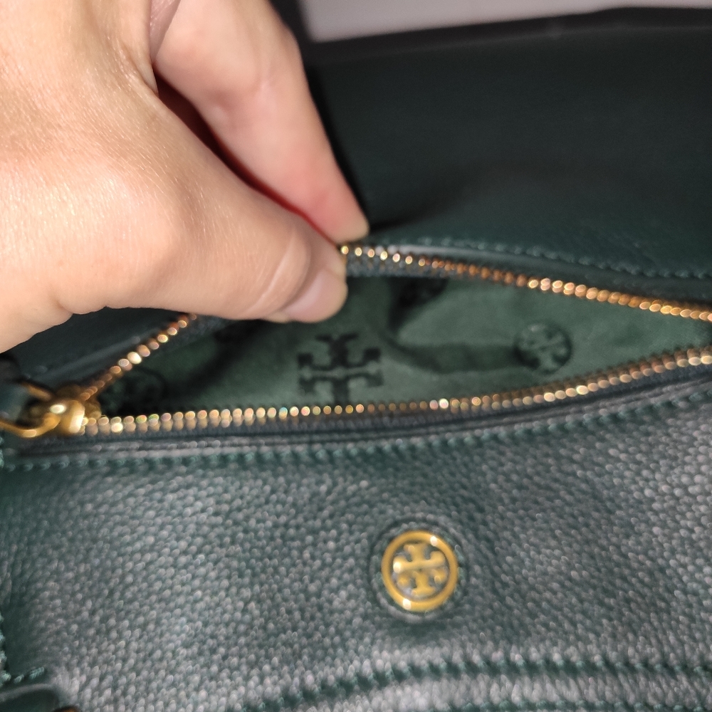 TORY BURCH Small Frances Satchel Jitney Green - Picture 15 of 17